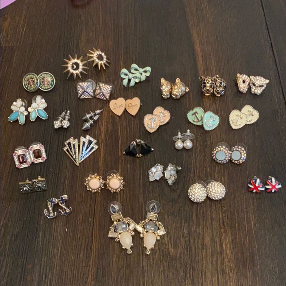 26 pair of stud earring lot